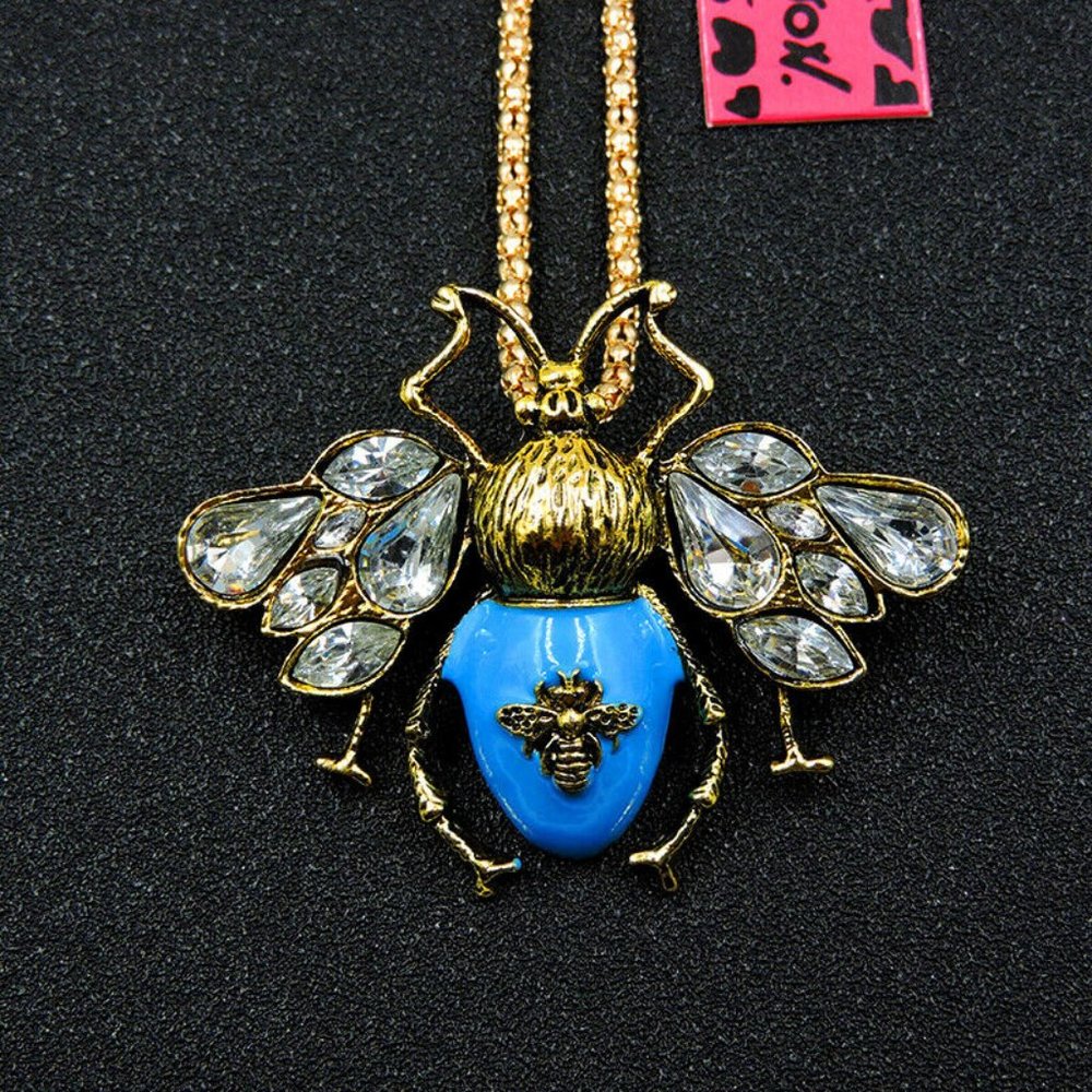 Betsey Johnson Bee Necklace/Brooch